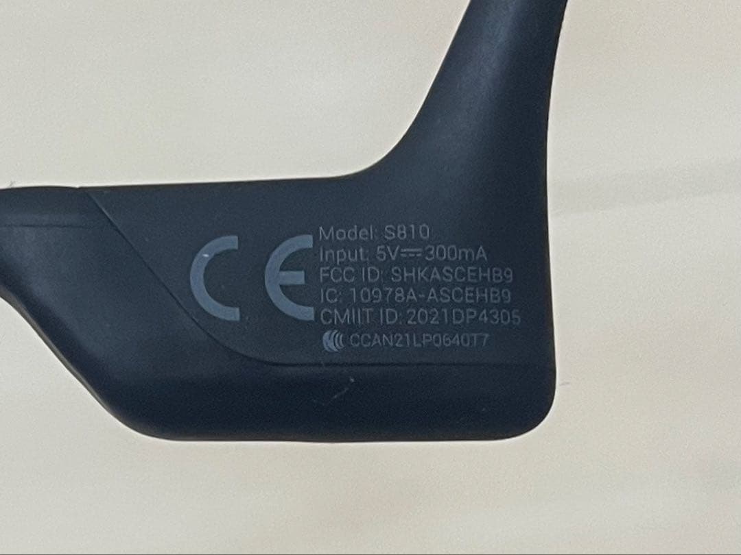 SHOKZ OPENRUN PRO S810骨伝導イヤホン 充電器有　迅速配送