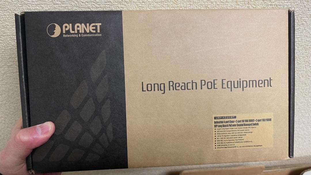 ルーター・ネットワーク機器 PLANET LRP-422CST Long Reach PoE