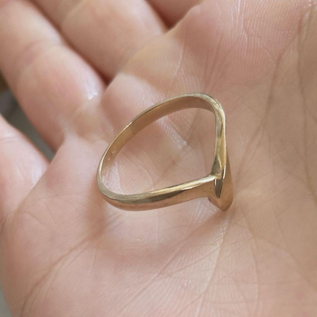 ジュエリーマキ ゴールドリング　指輪　メンズ　レディース　k9