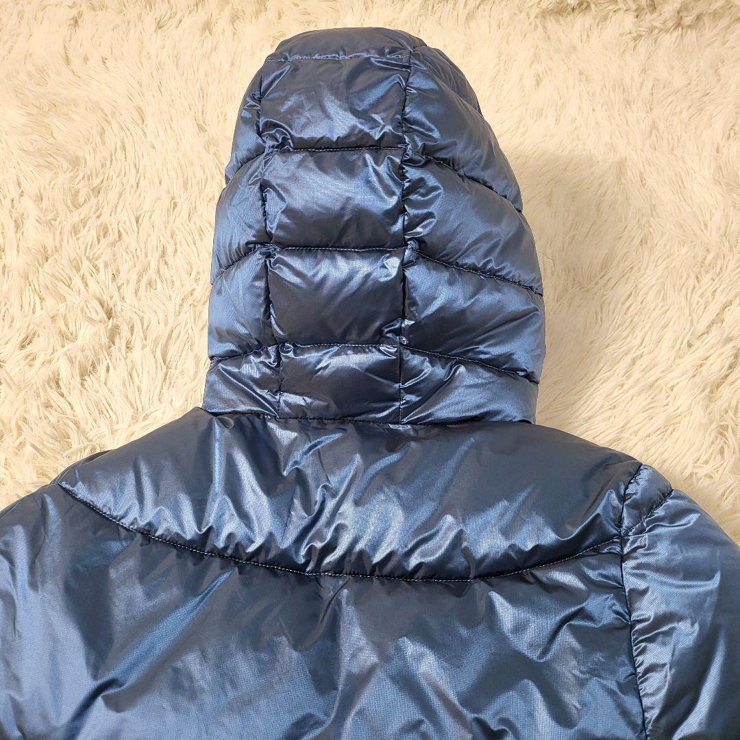 【極美品】AIGLE バベリーポンチョダウン ブルー　S