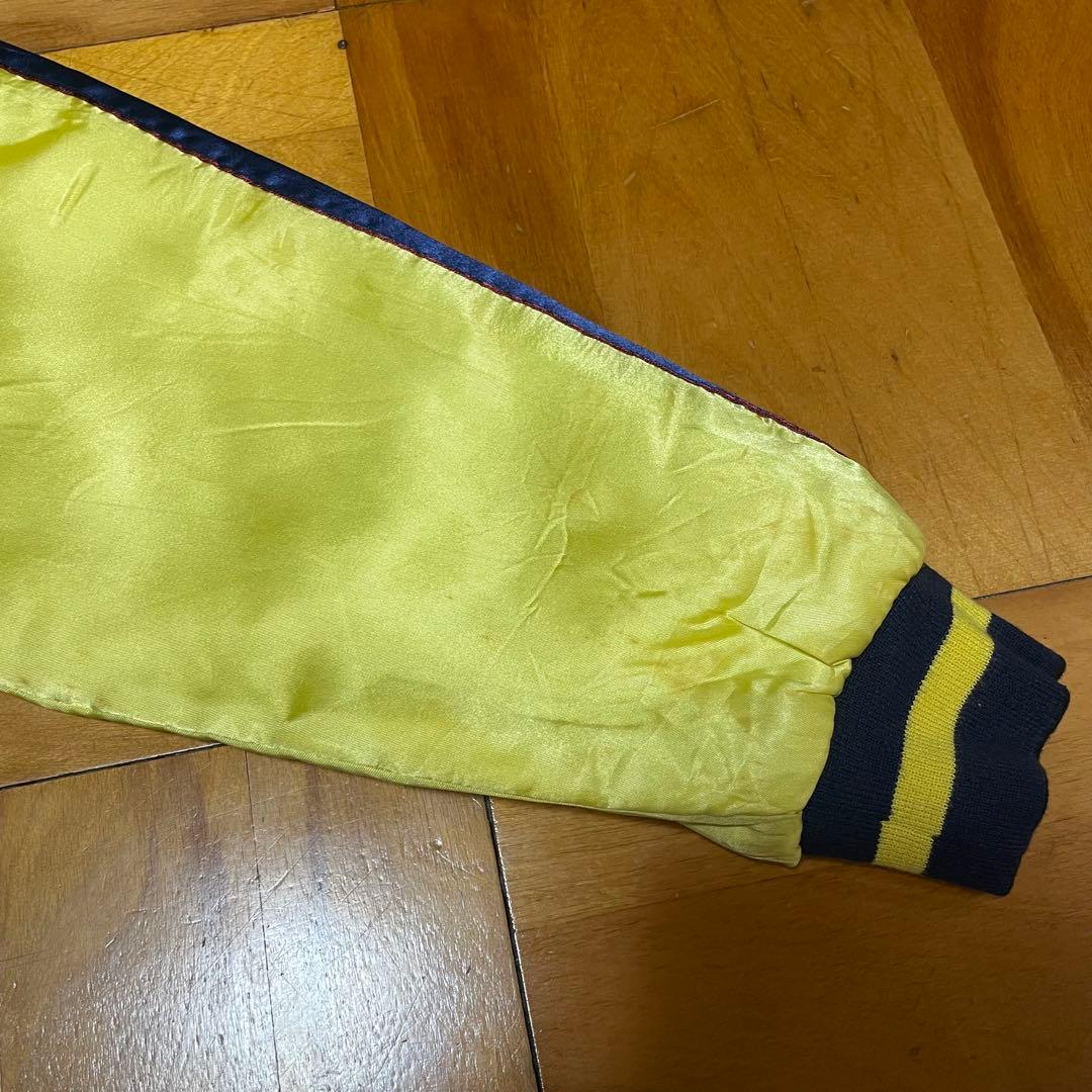 【SALE】90sスカジャン 沖縄マップ シーサー 鷹 虎 龍 刺繍