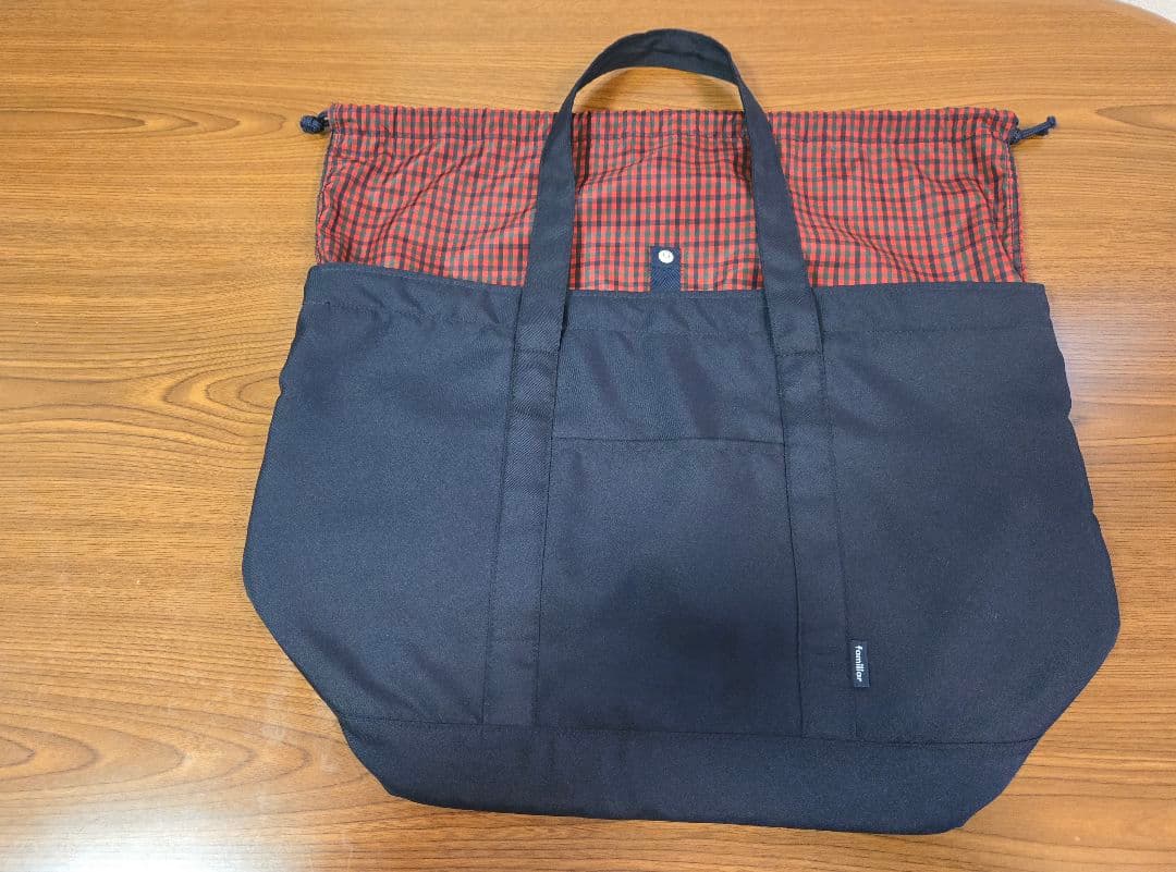 Familiar　マザーズバッグ(赤系ファミリアチェック)