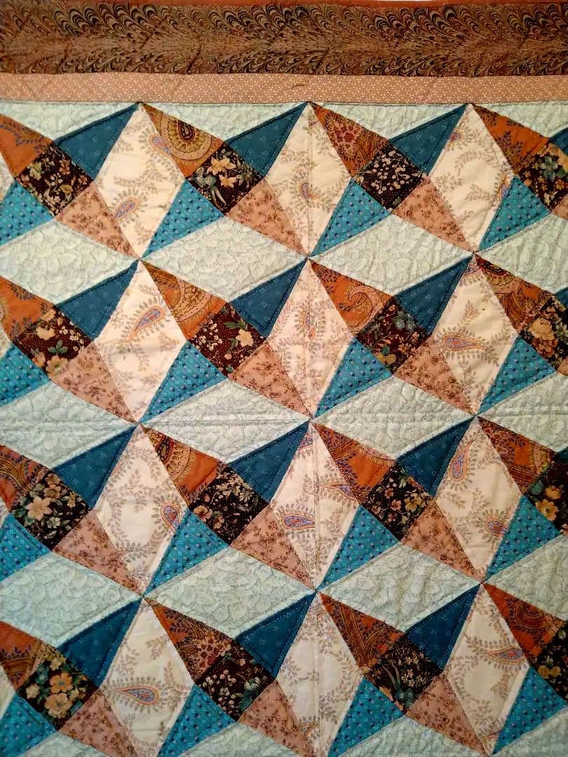 ※ヴィンテージキルト　タペストリー【Kaleidoscope】