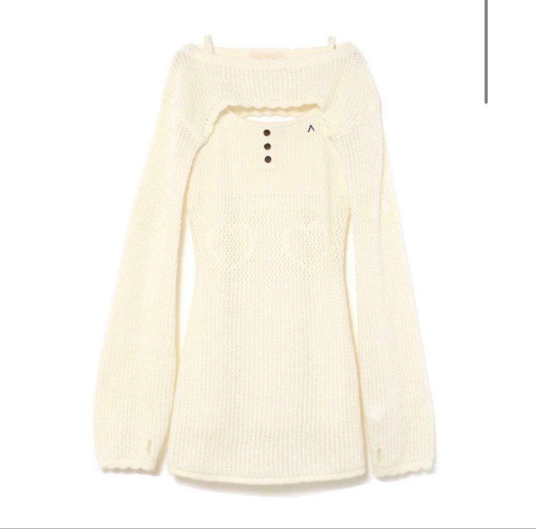 ワンピース ANDMARY Heart stitch mini dress