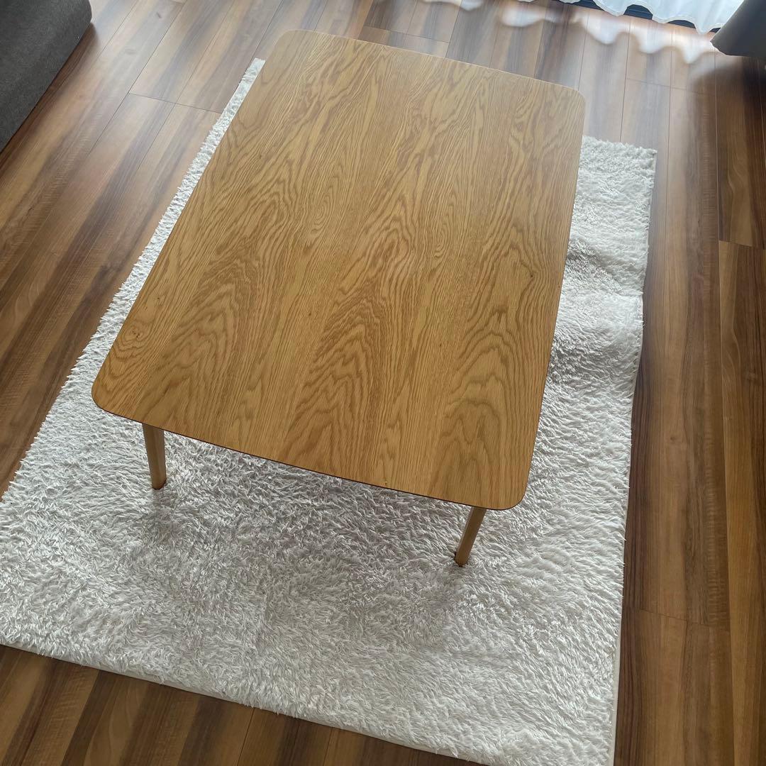 mugii様　天然木オーク材 北欧こたつテーブル 長方形(120×80)送料込