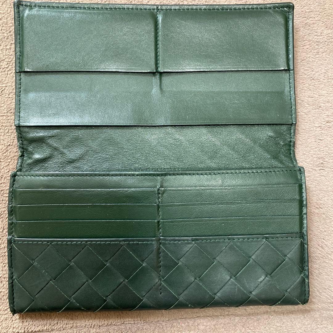 ボッテガ ヴェネタ　イントレチャート パース付きロングウォレット