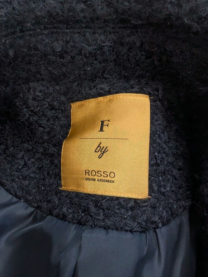 【未使用・美品】暖かい　F by ROSSO　ブークレステンカラーコート
