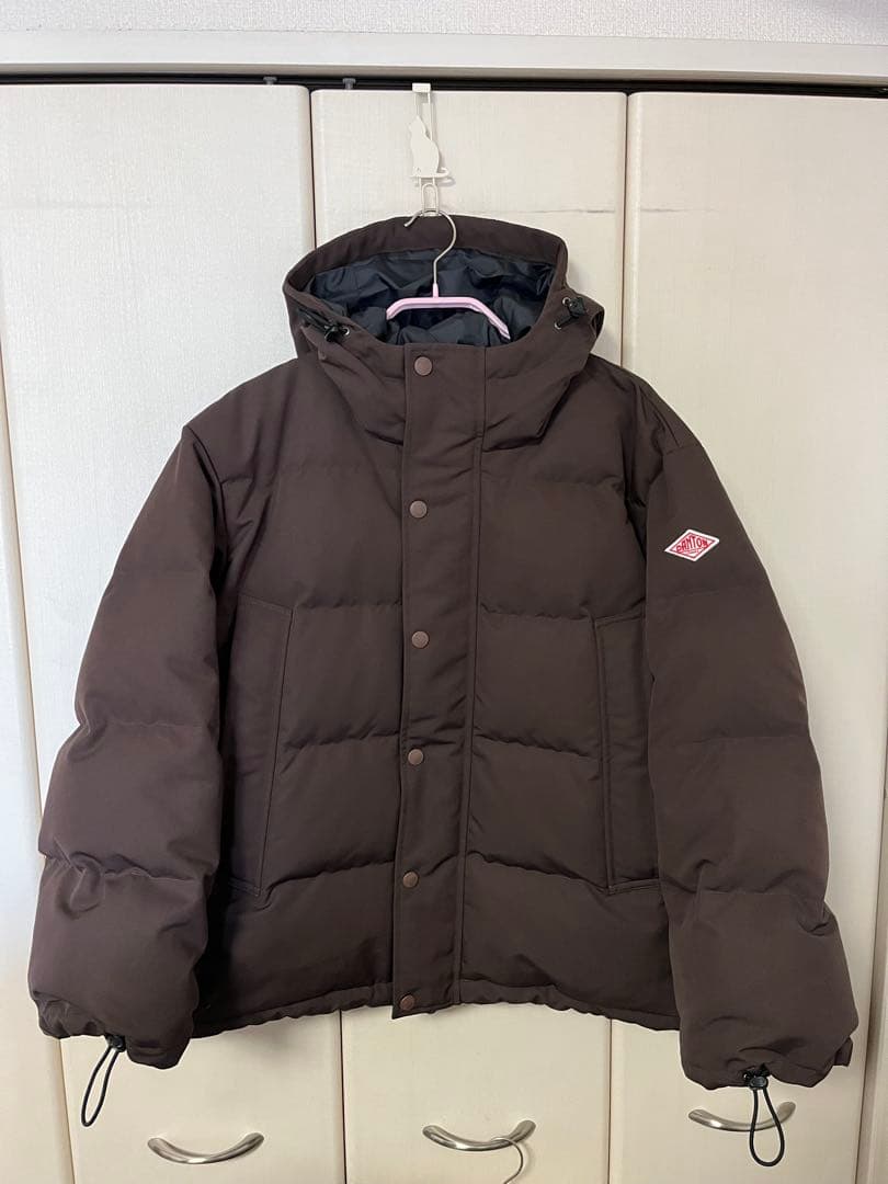 DANTONダントン ダウンフーデットジャケット（ブラウン）Sサイズ