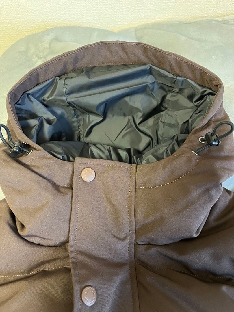 DANTONダントン ダウンフーデットジャケット（ブラウン）Sサイズ