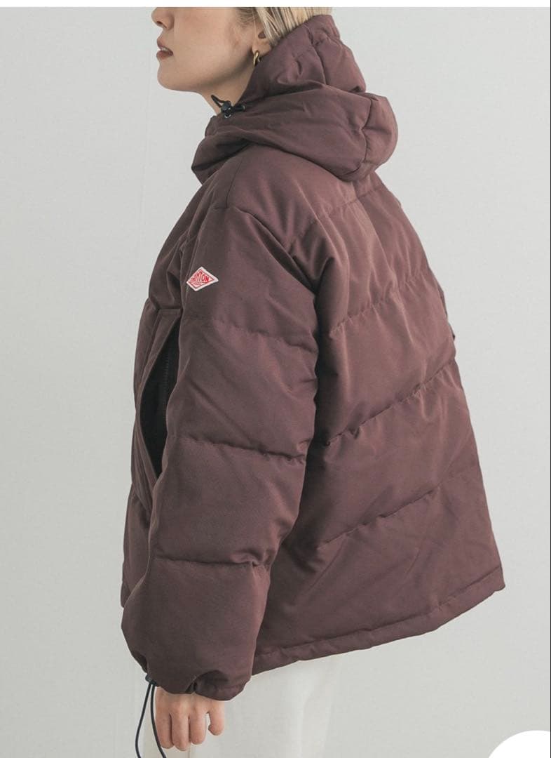 DANTONダントン ダウンフーデットジャケット（ブラウン）Sサイズ