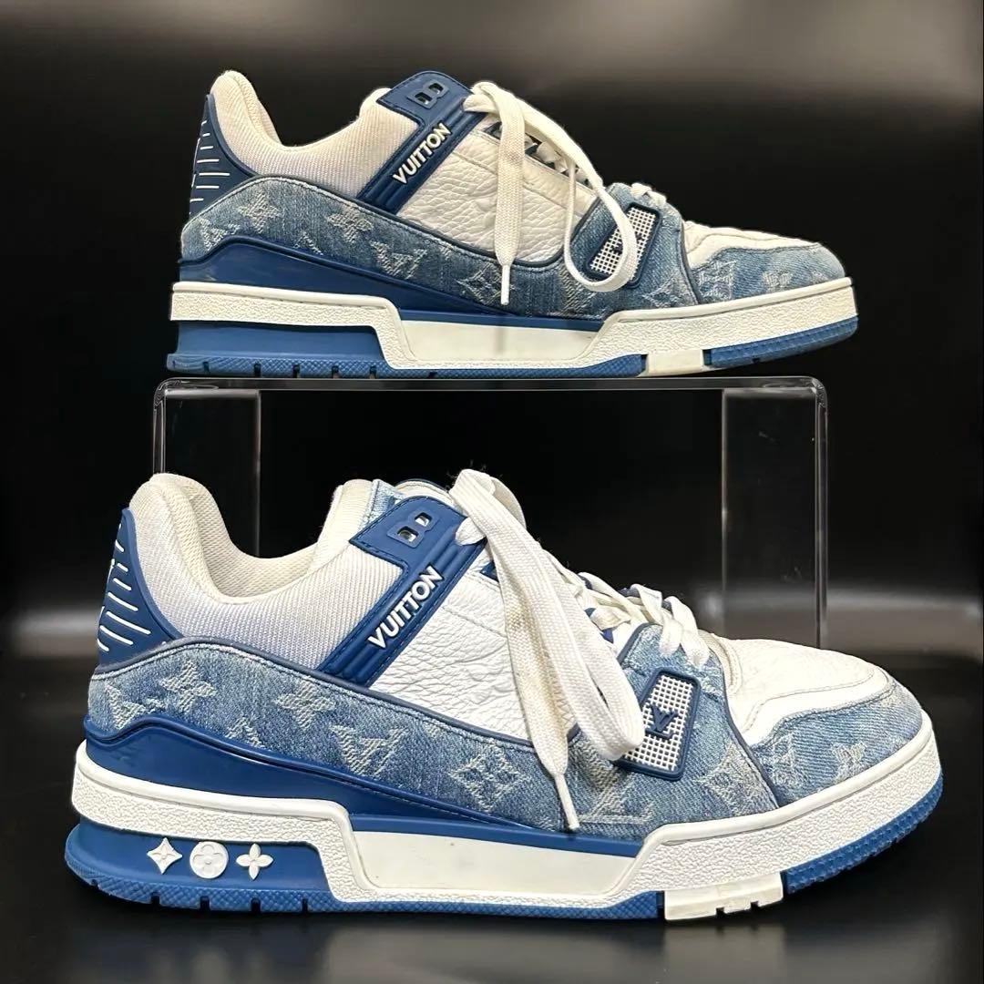 【美品】ルイヴィトン LVトレイナーライン スニーカー モノグラム メンズ 7