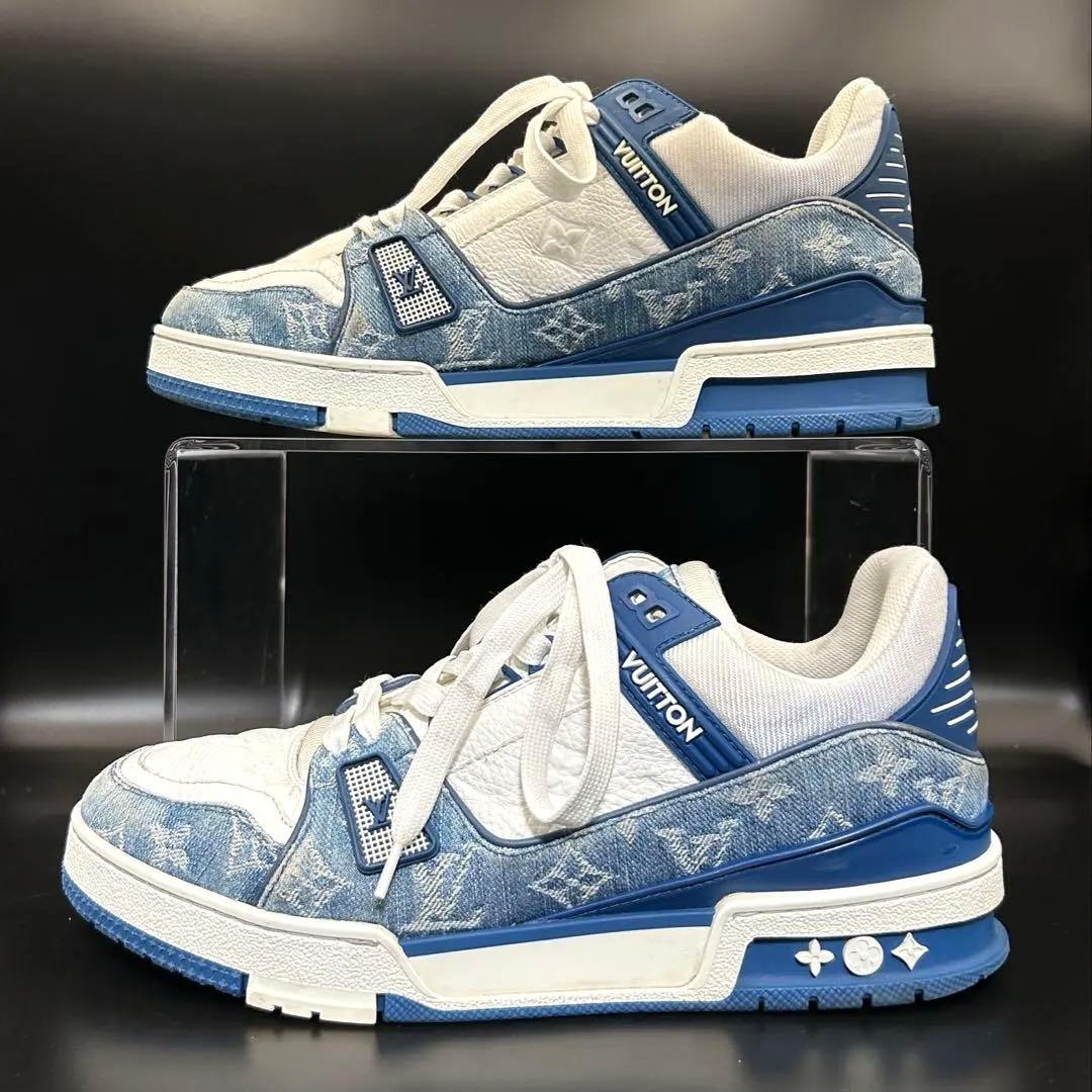 【美品】ルイヴィトン LVトレイナーライン スニーカー モノグラム メンズ 7