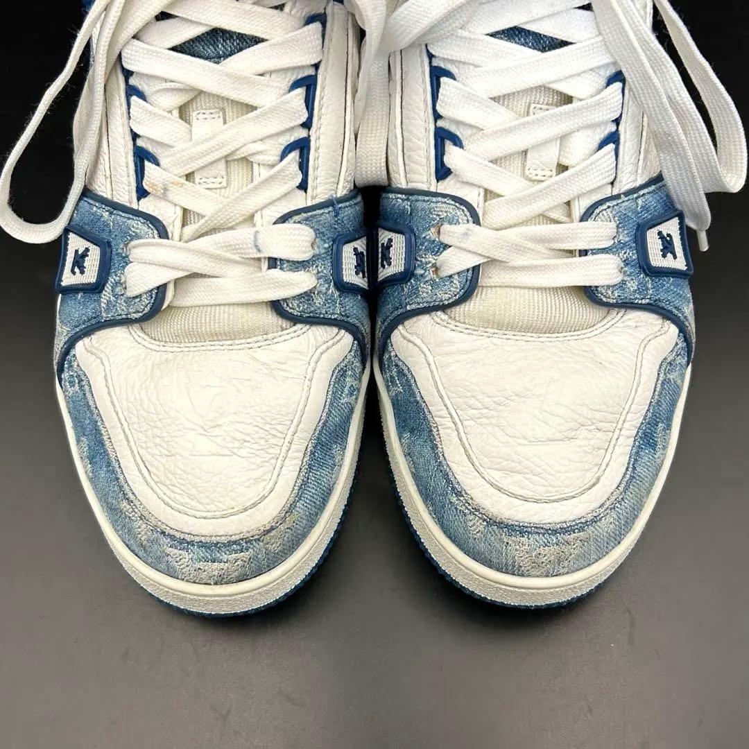 【美品】ルイヴィトン LVトレイナーライン スニーカー モノグラム メンズ 7