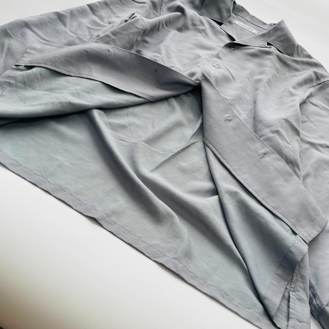 ユニバーサルプロダクツ オープンカラーシャツ 開襟 長袖 Lサイズ グレー