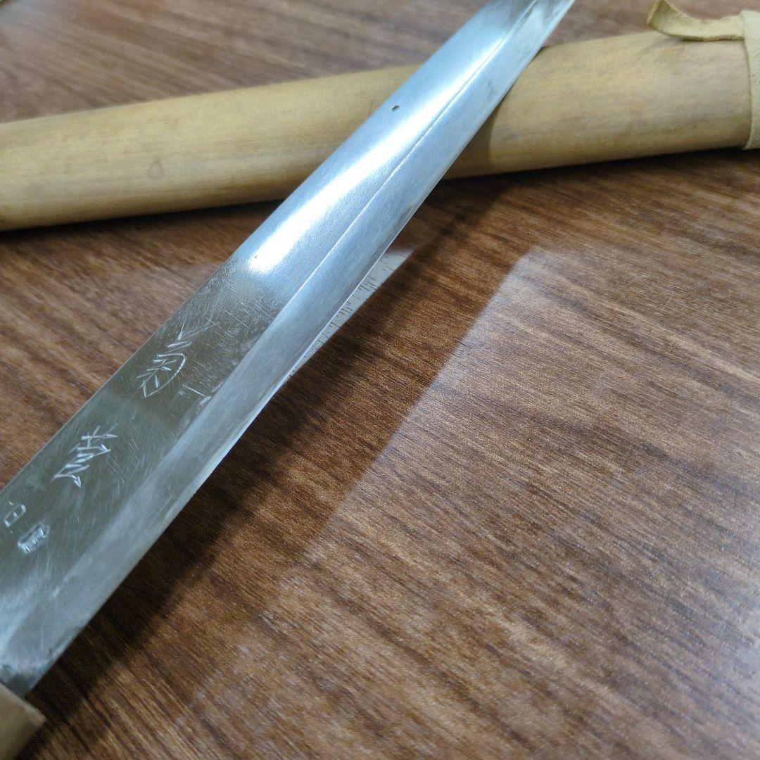 塗師屋刀　玉鋼　菊菅