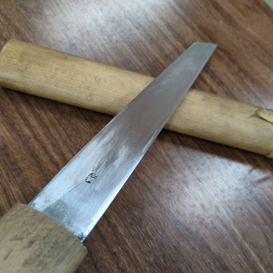 塗師屋刀　玉鋼　菊菅