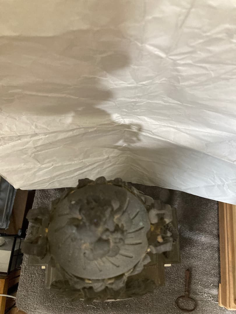 1855年 フランス 大理石 彫金 置き時計 ゼンマイ 時計 振り子 花文字盤