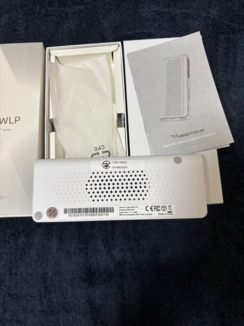 ミニPC MINIS FORUM S100-WLP N100 8GB 256GB