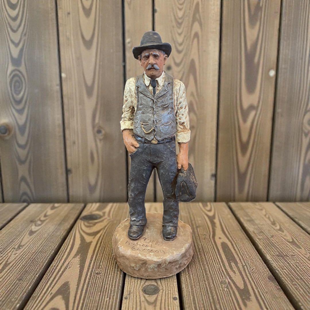 アメリカンインテリア　マイケルガーマン作　彫刻 アンティーク