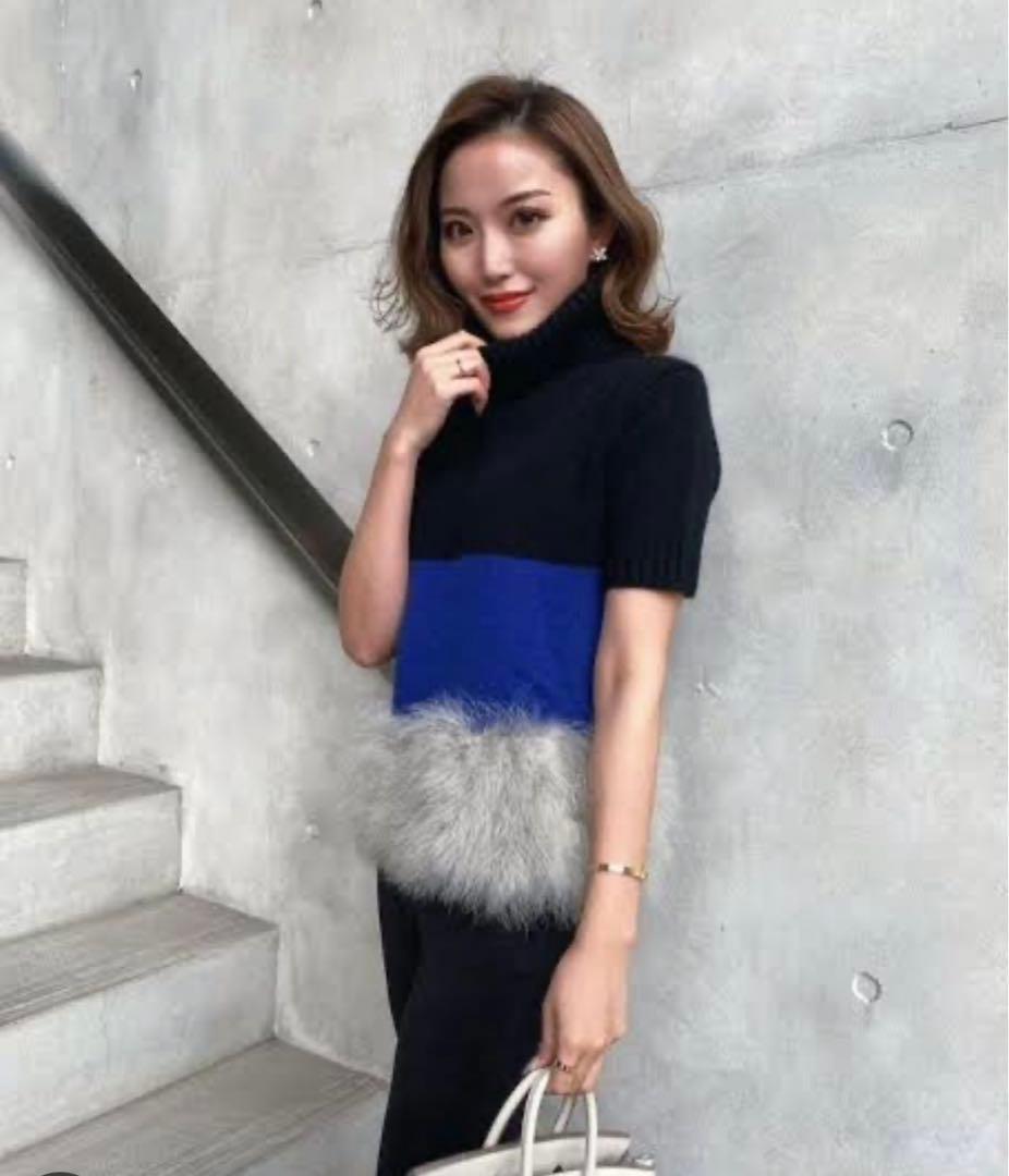 sheller オフタートル フェザーニット