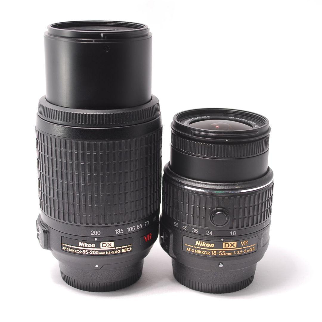 ❤即購入1000円OFF❤美品❤ Nikon D5500 望遠 Wズームセット