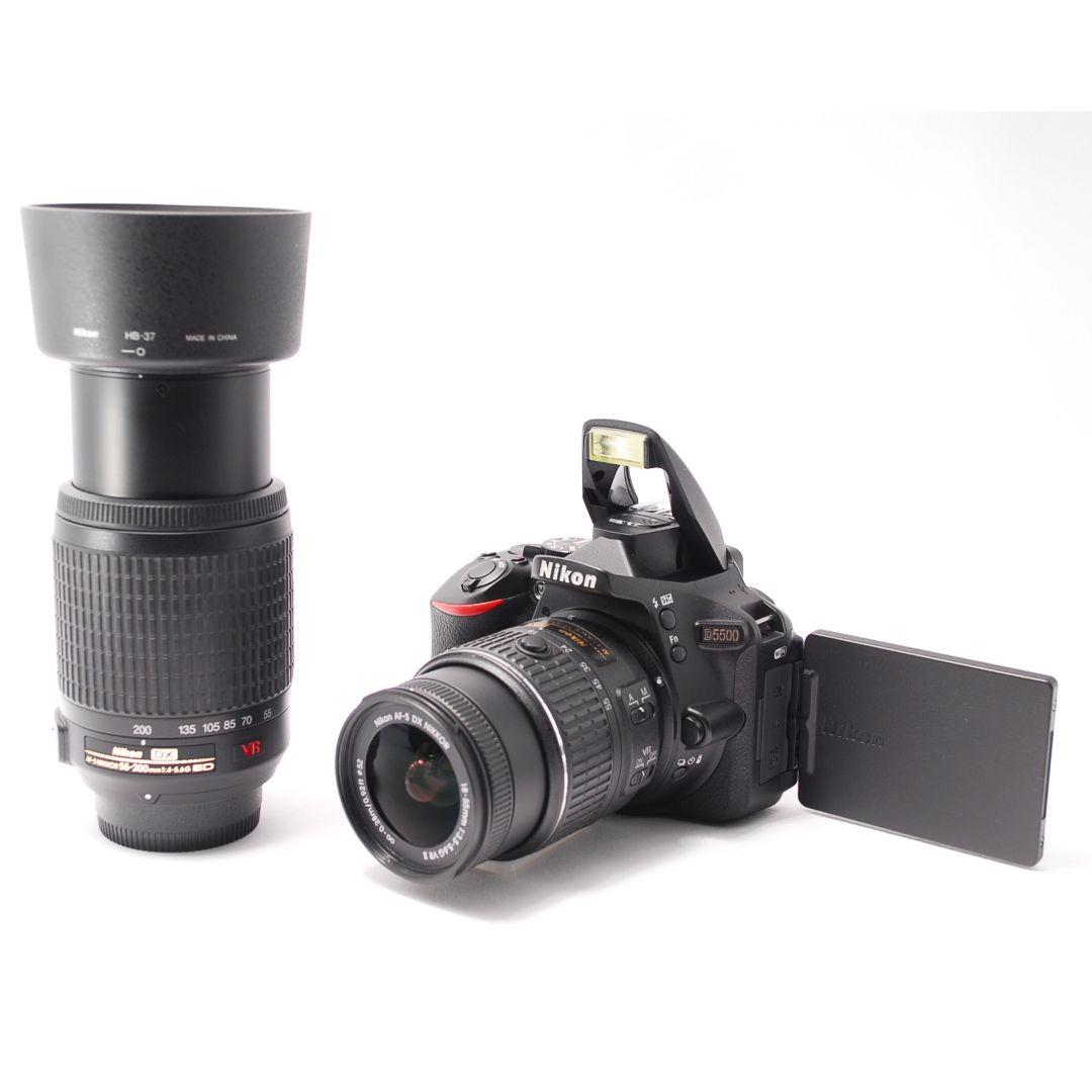 ❤即購入1000円OFF❤美品❤ Nikon D5500 望遠 Wズームセット