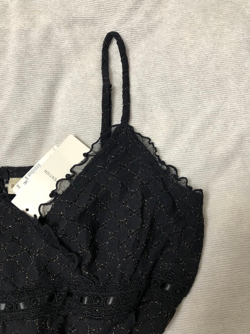 希少axes femmeレース付きフリル黒キャミソール　リズリサ姫系