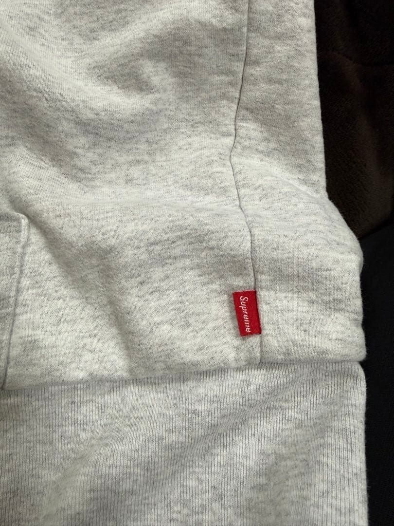 刺繍 supreme 17A/W アーチロゴサーマルジップスウェットパーカー