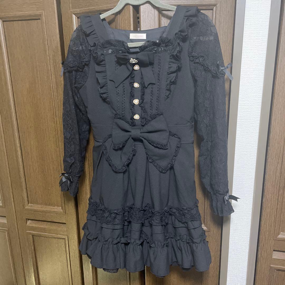 Lizlisa ティアラリボンティアードワンピース