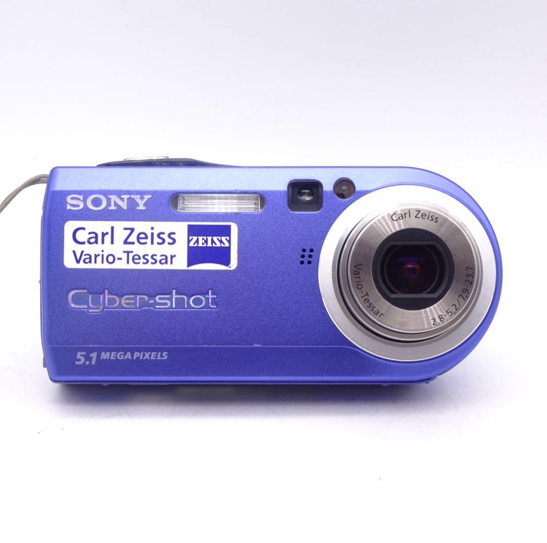 【完動美品】 SONY Cyber-shot dsc-p100 ブルー コンデジ