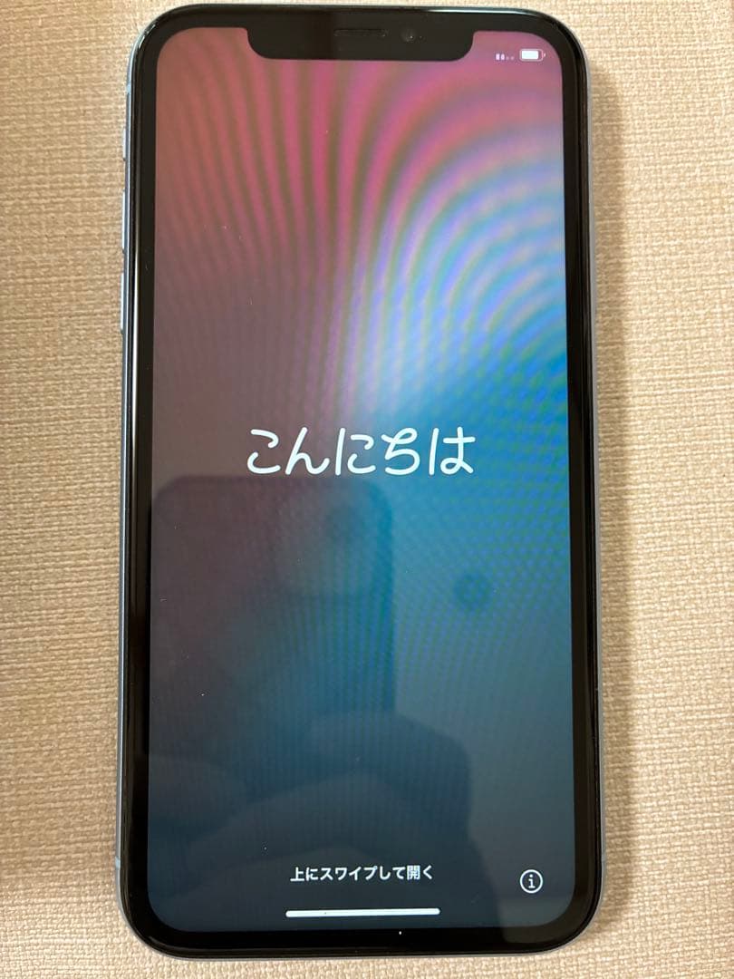 修理歴なし！iPhoneXR64GB本体水色◆未使用ACアダプタイヤフォン箱付