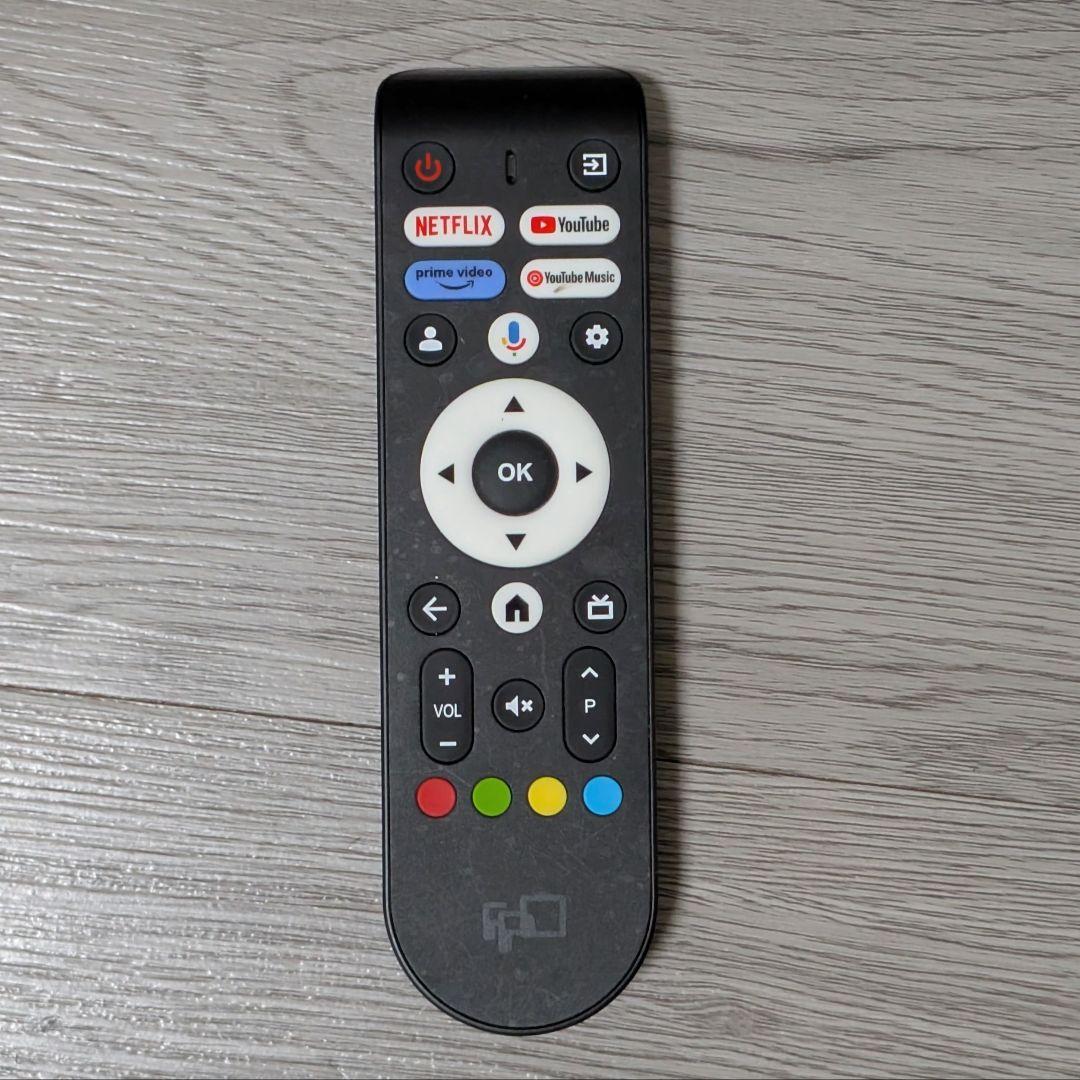 【24年製・美品】 4K 43インチ チューナーレステレビ GoogleTV