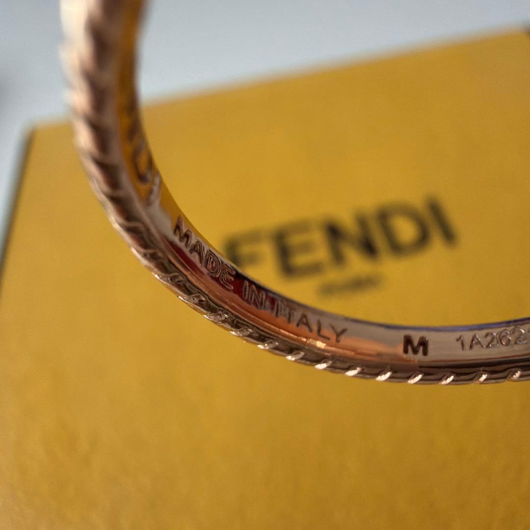 FENDI ピンクゴールドリング 専用ボックス付き