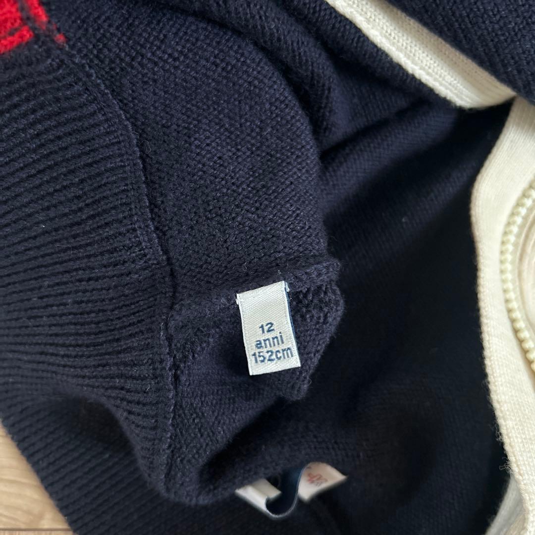 に*ん様 MONCLER ネイビー フルジップセーター