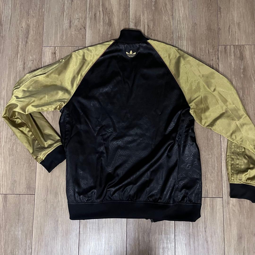 【稀少】 old adidas スカジャン 総柄