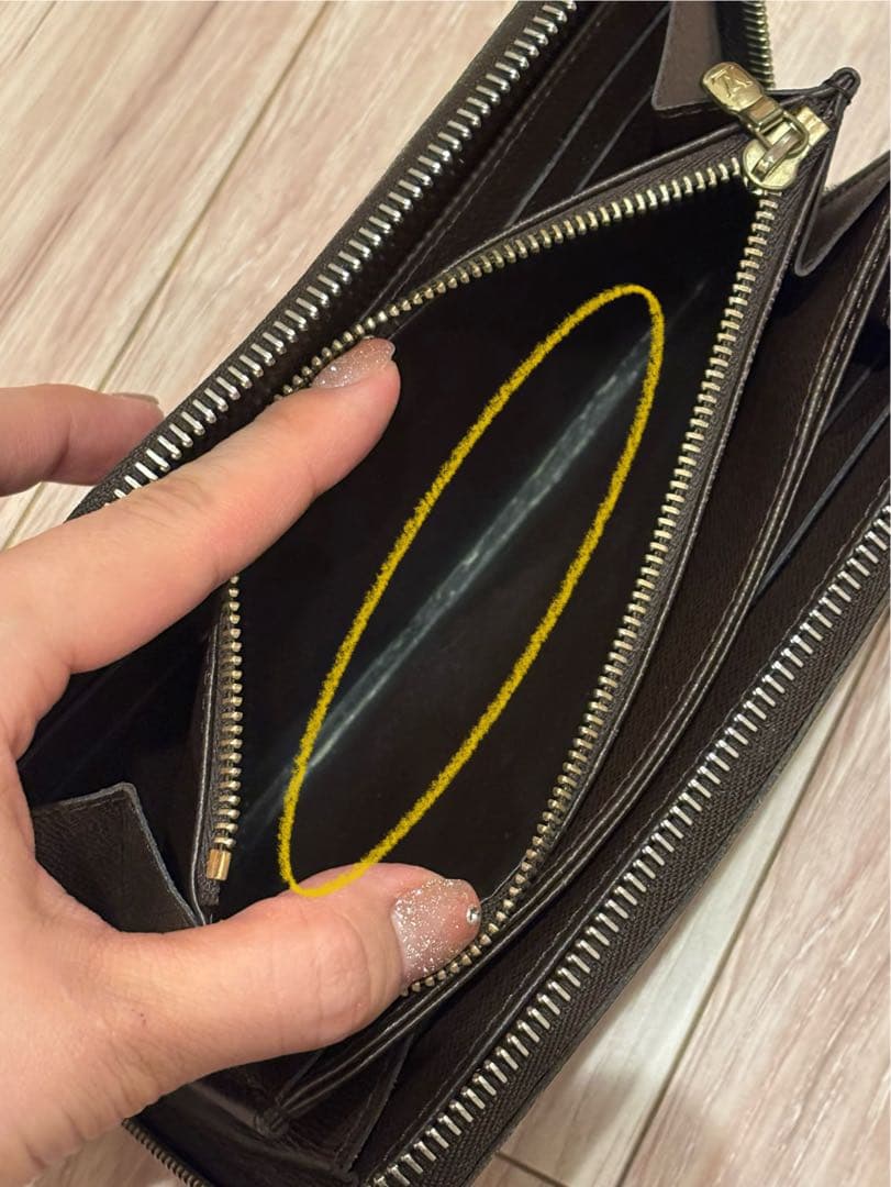 【値下げ】Louis Vuitton ダミエ長財布