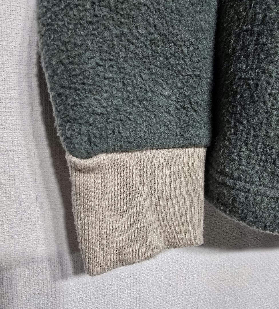 即完売品 8YARDS ハチヤーズ ボアフリース フーディ L 緑 パーカー