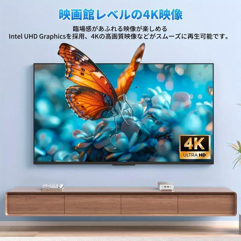 NiPoGi E2 小型PC N150 メモリ16GB SSD:512GB