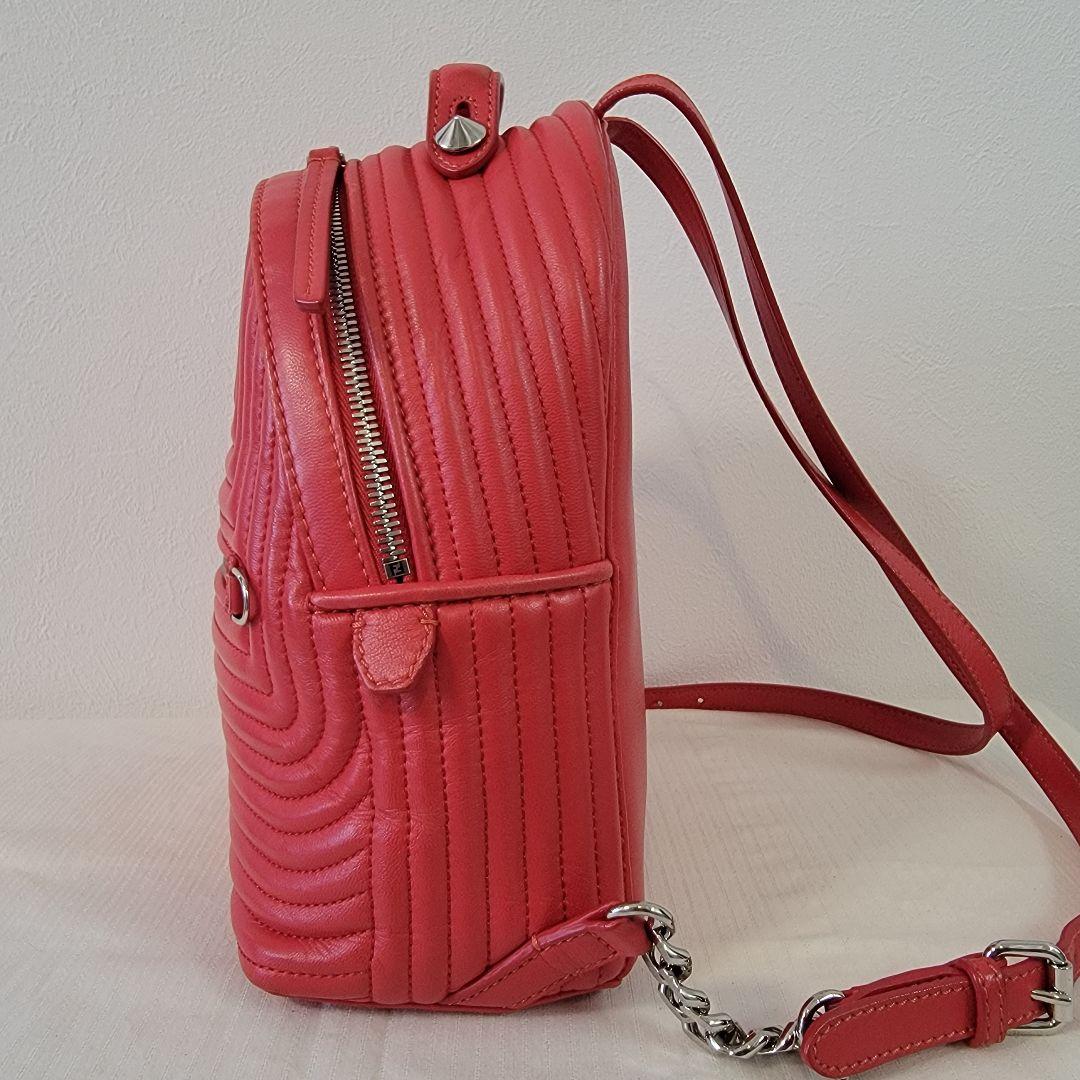 【可愛い】FENDI フェンディ バイザウェイ バックパック／リュックレザー赤