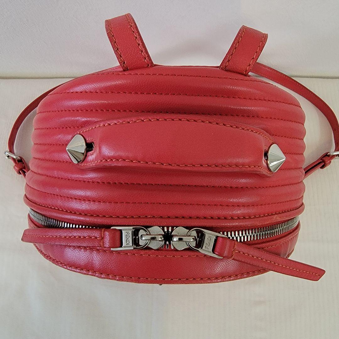 【可愛い】FENDI フェンディ バイザウェイ バックパック／リュックレザー赤