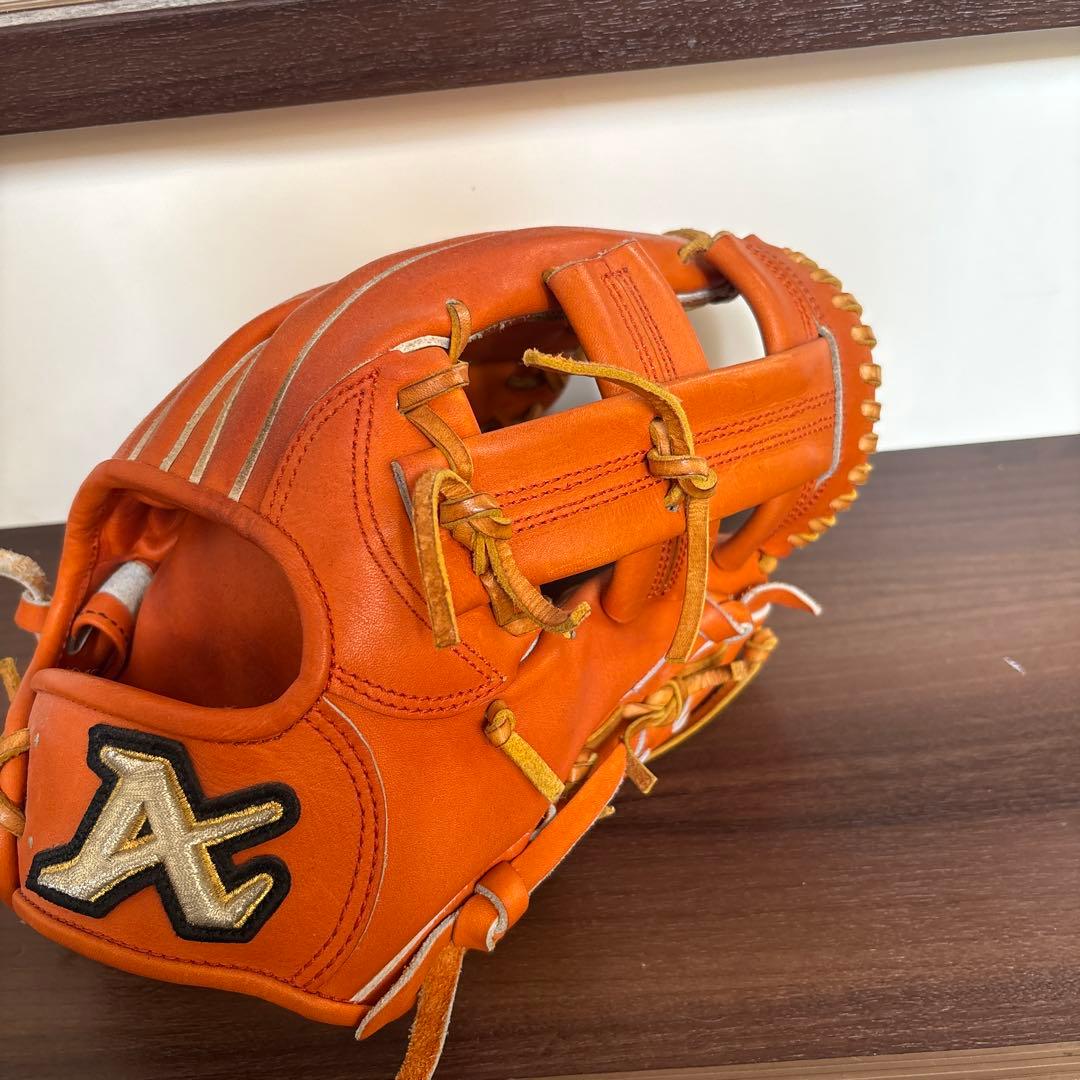 ATOMS 軟式グローブ オレンジ