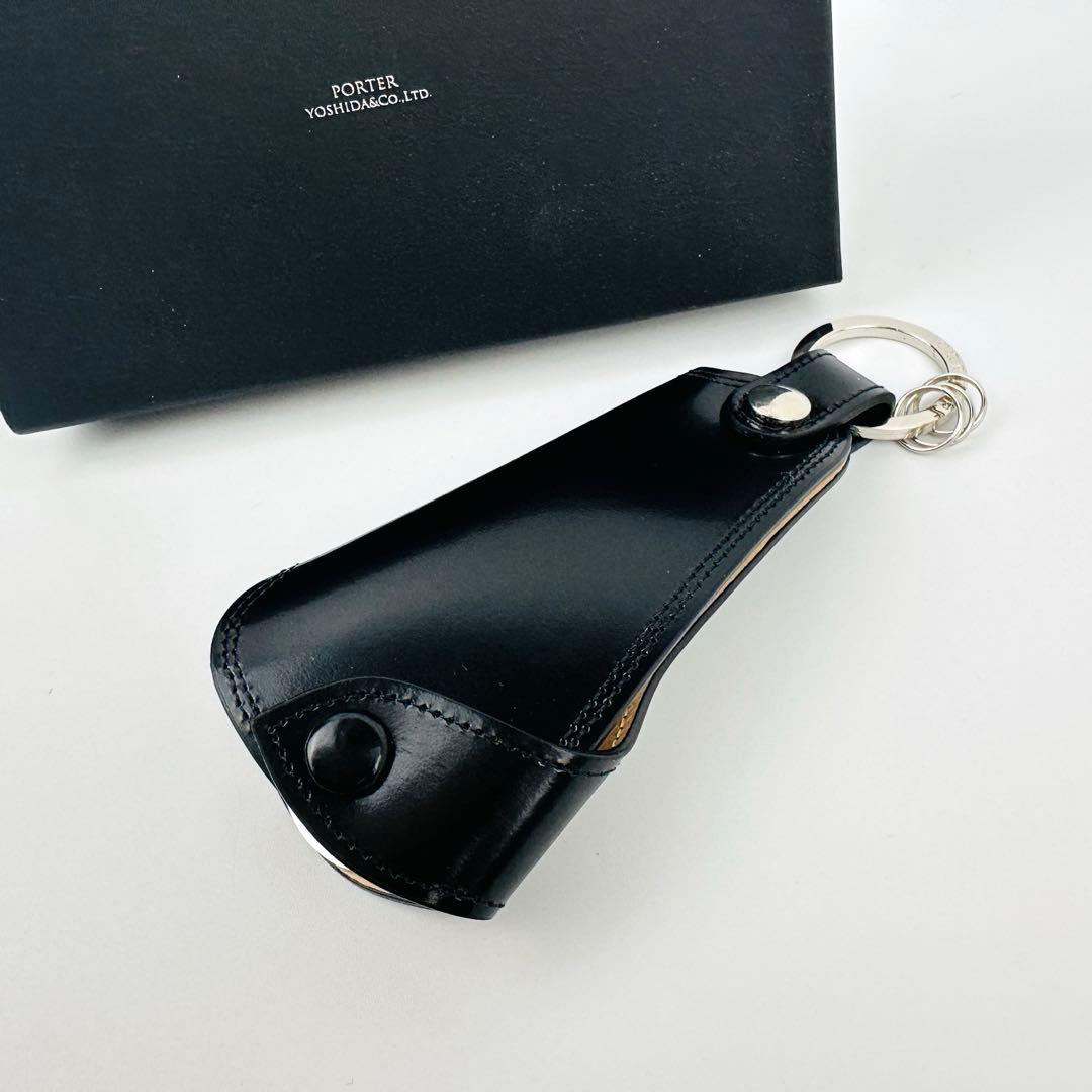 美品　ポーター　ブラック キーホルダー　カウンター　キーホルダー&シューホーン