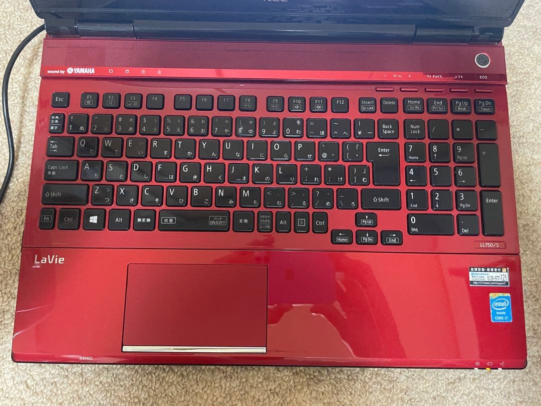 Windowsノート本体 NEC LaVie LL750/S