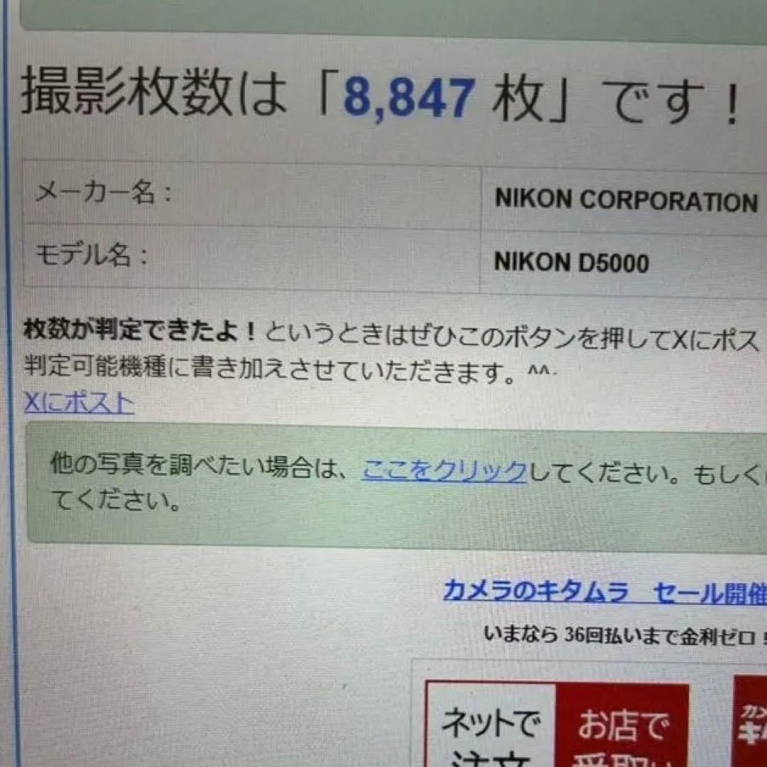 Nikon D5000 レンズセット スマホ転送OK 動画撮影・自撮り可