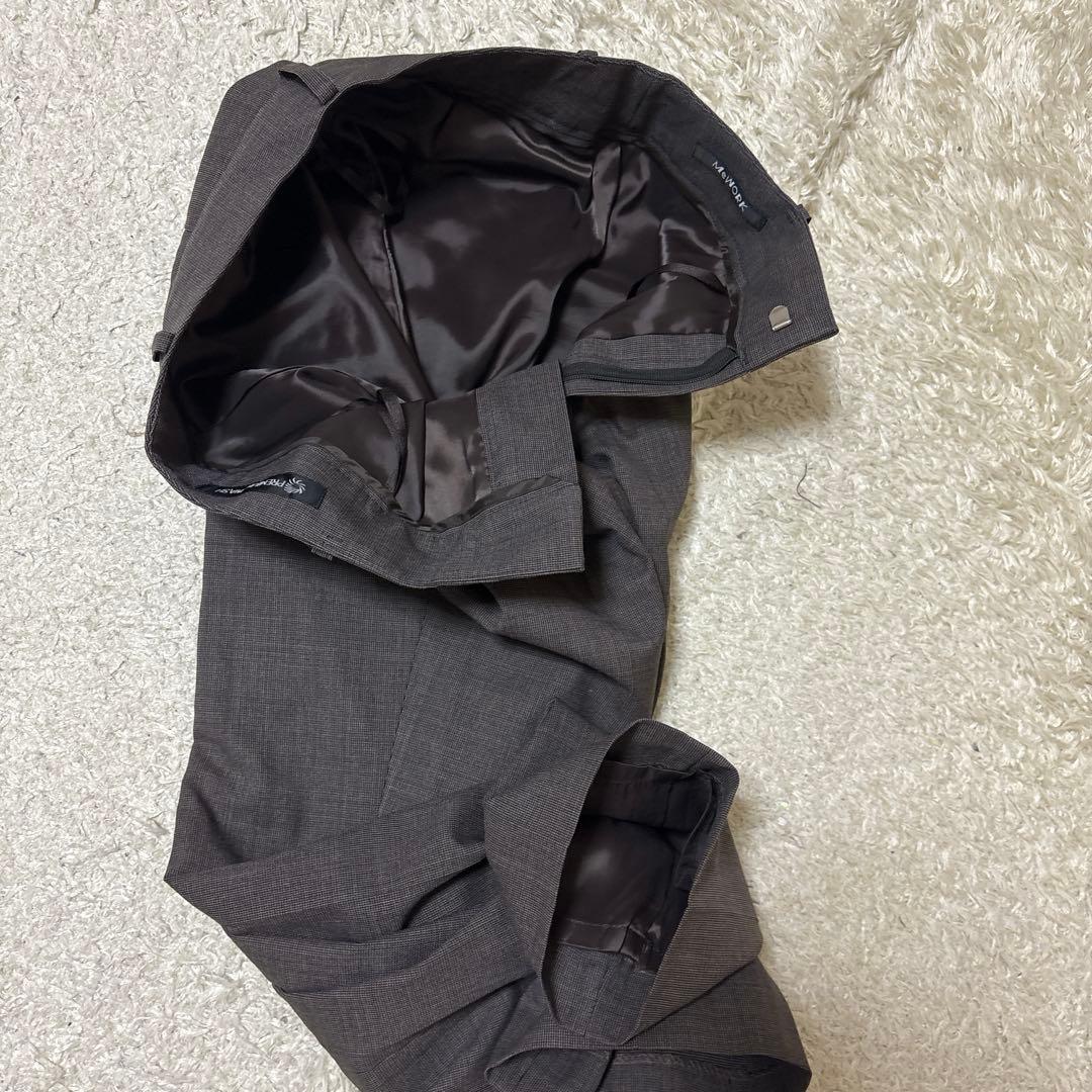 極美品　洗えるキレイスーツ 360°キレイ パンツ　セットアップ 茶