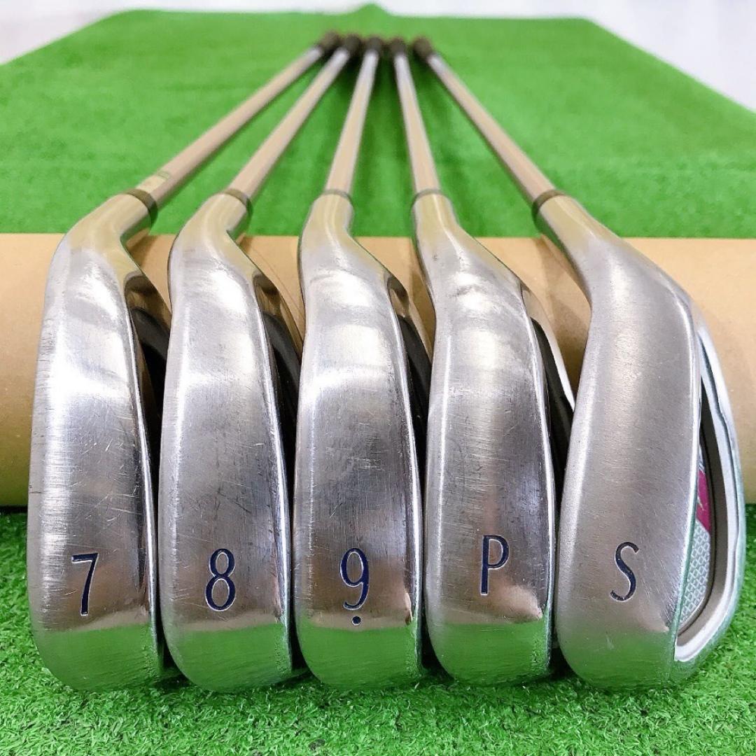 専用タ78★ゼクシオナイ 5本レディースアイアンセット A MP900Lボルドー