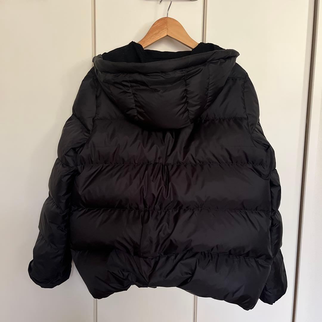 ナノ・ユニバース ブラックリアルファー西川ダウンジャケット 36