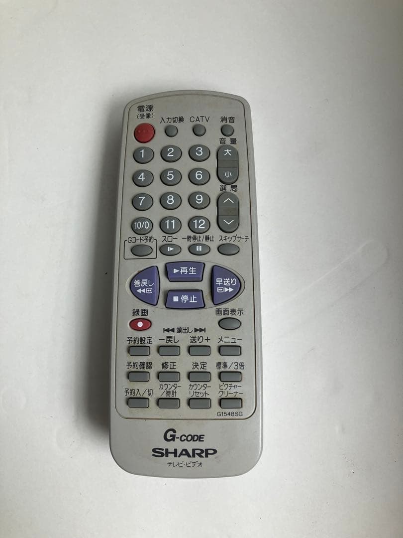 テレビデオ SHARP 15インチ VT-15FN1 リモコン　取扱い説明書付