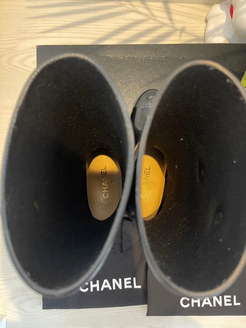 CHANEL シャネル　カメリア　ブーツ　36(22.5)