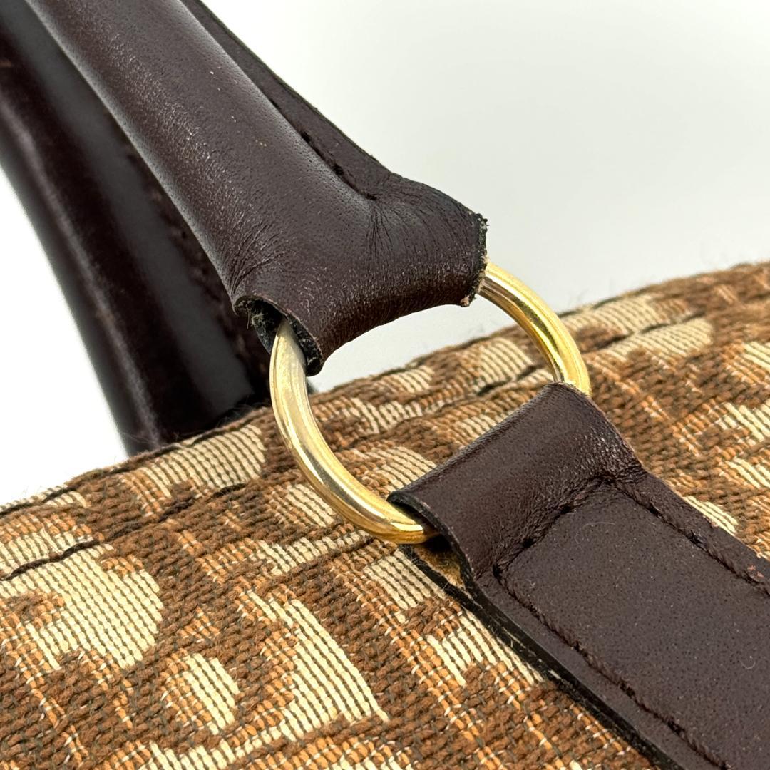 【美品】 Christian Dior トロッター キャンバス ボストンバッグ